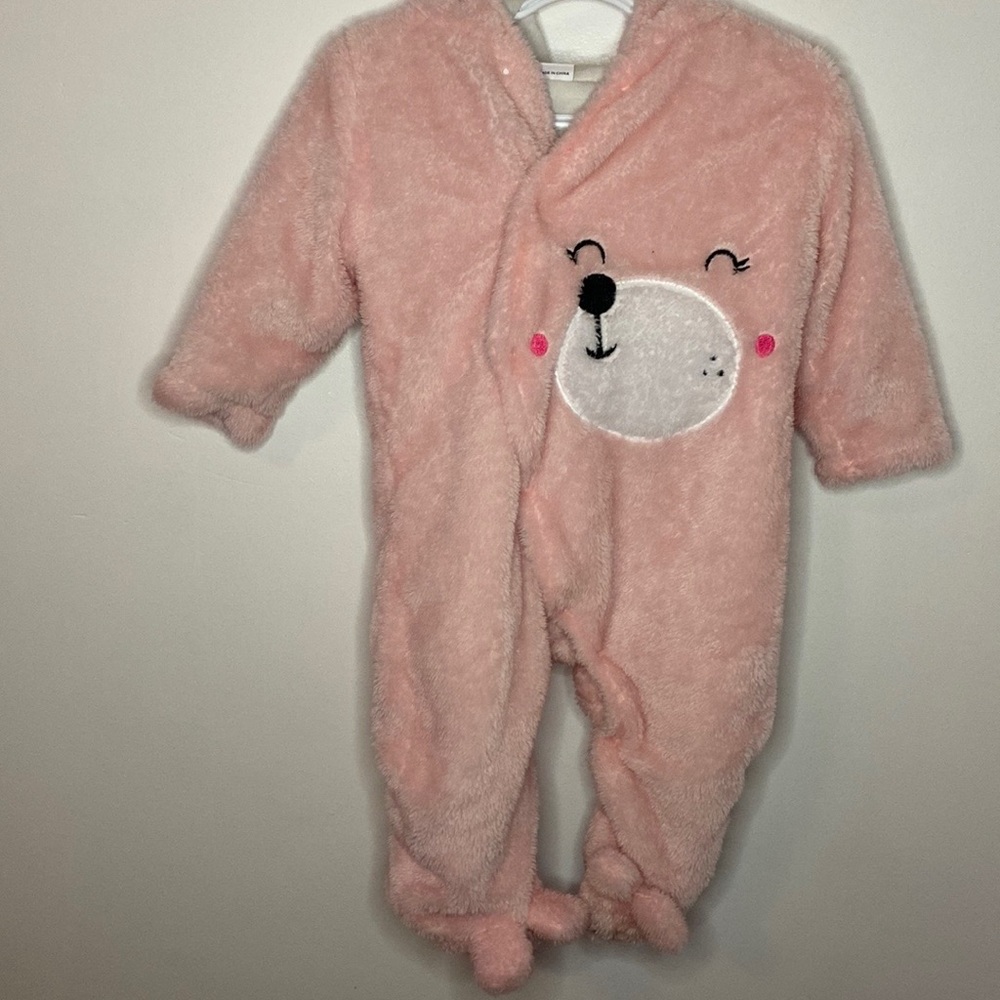 Baby fuzzy bear jacket